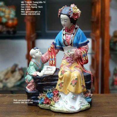 TƯỢNG MẪU TỬ GỐM SỨ THỦ CÔNG